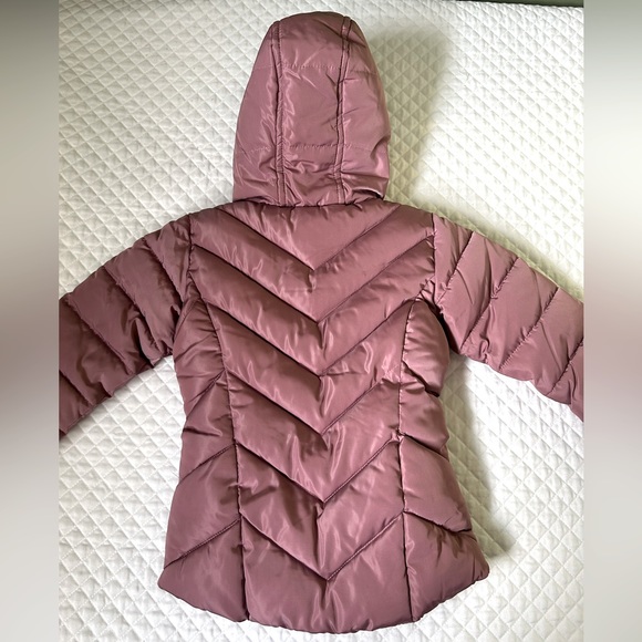 New Kensie Girl Toddler Girls Mauve jacket Coat Puffer Rose Gold Hardware Size 4 - Picture 11 of 11
